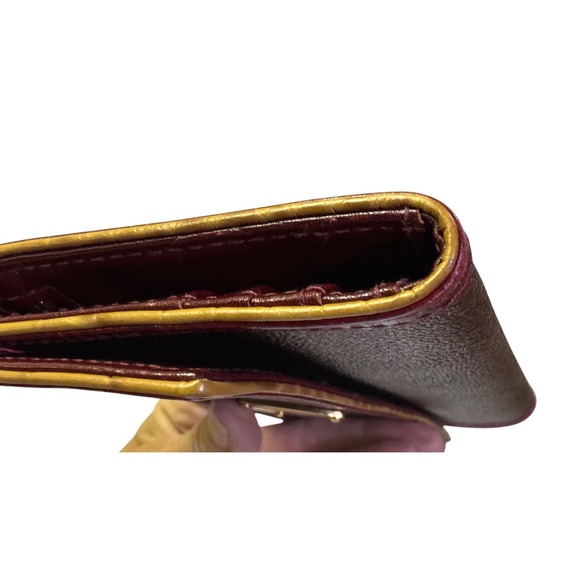 ETRO‎ trifold wallet paisley exterior with maroon leather interior EUC - Picture 4 of 14